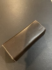 Vintage Coach Brown Leather Hard Eyewear Case Box
