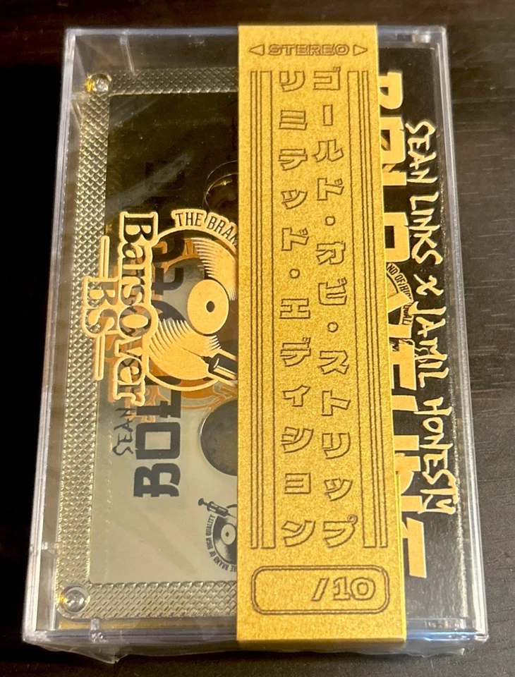 SEAN LINKS x JAMIL HONESTY Bolo Yeung /10 Gold Cassette Tape SEALED! BarsOverBS - Image 4 of 4