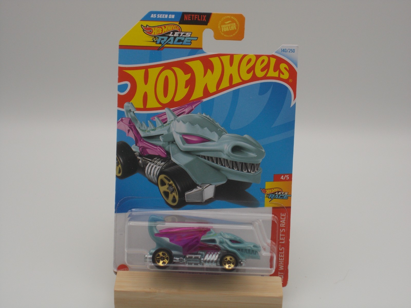 2024 HOT WHEELS DRAGON BLASTER HOT WHEELS LET’S RACE 4/5 PALE BLUE