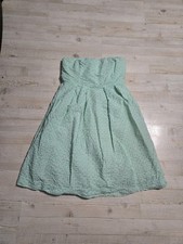 J Crew Size 8 Dress Womens Green Strapless