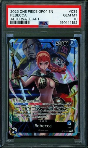 Rebecca - OP04-039 - PSA 10 - Alternate Art - English - One Piece - 150-15