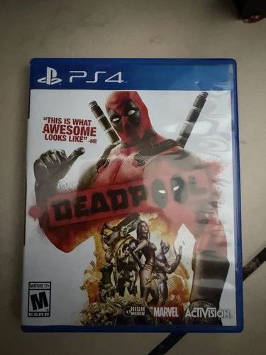 Deadpool (Sony PlayStation 4, 2015) With Case Tested Working