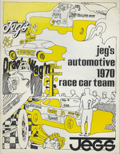 1970 Jegs Automotive Race Car Team Program Ohio Drag Racing Funny Car Dragster 1970 Jegs Automotive Race Car Team Program Ohio Drag Racing Funny Car Dragster