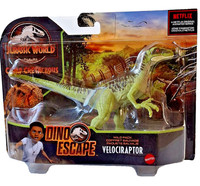 "Mattel Hcl 82- Jurassic World Dino Escape Wild Pack \" Velociraptor \" / Ovp"