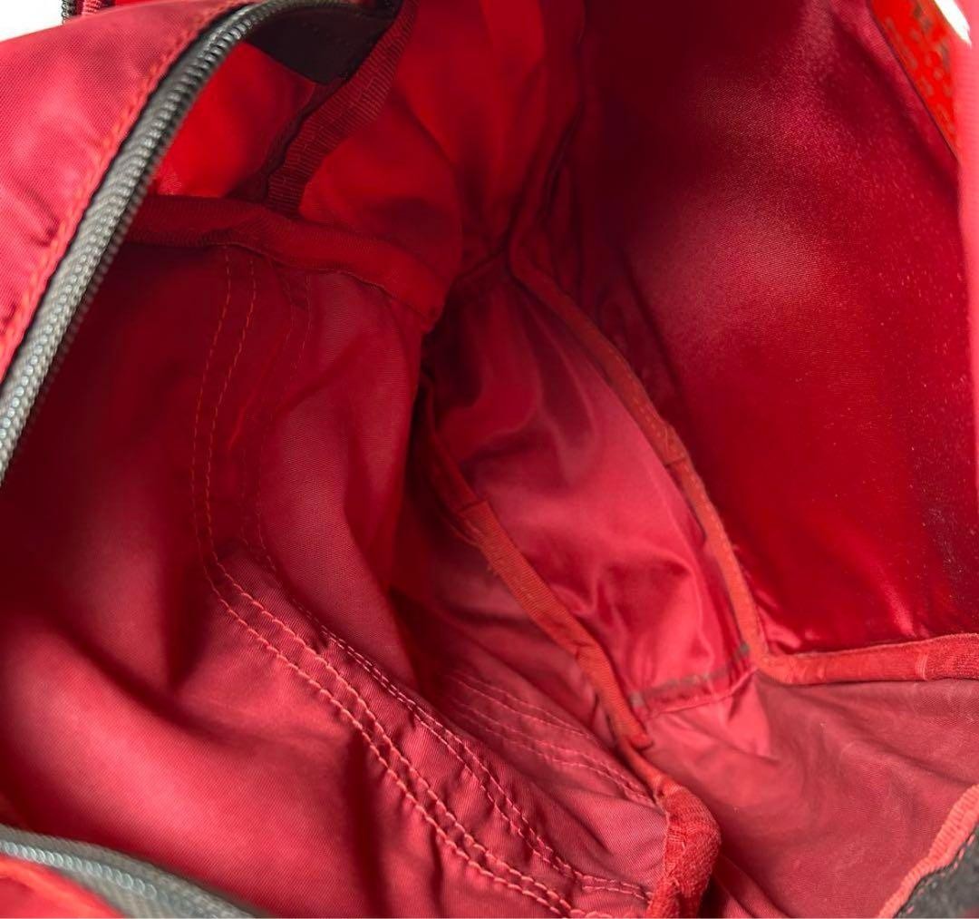 PRADA Red Nylon Backpack Triangular Logo Multi-Po… - image 11