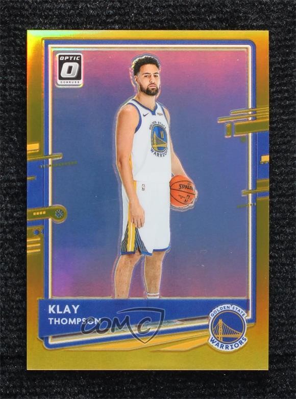 2020-21 Panini Donruss Optic Gold Prizm 6/10 Klay Thompson #49 00zd