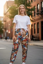 Adidas Her Studio Floral Multicolored Track Jogger M Women Athleisure Casual