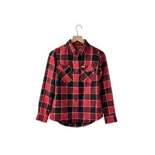 Dixxon Leatherneck Flannel Button Down Shirt Sz S Red Black Plaid