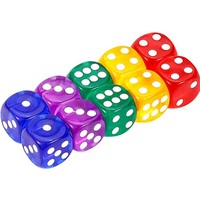 WüRfel Set Bunt 10 StüCk 14Mm SpielwüRfel Kinder Freizeit Party