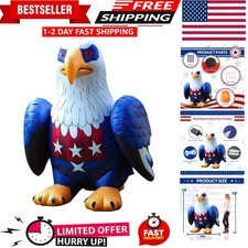 250th Anniversary Patriotic Inflatable 5.7FT Bald Eagle for 4th of July, LED ...