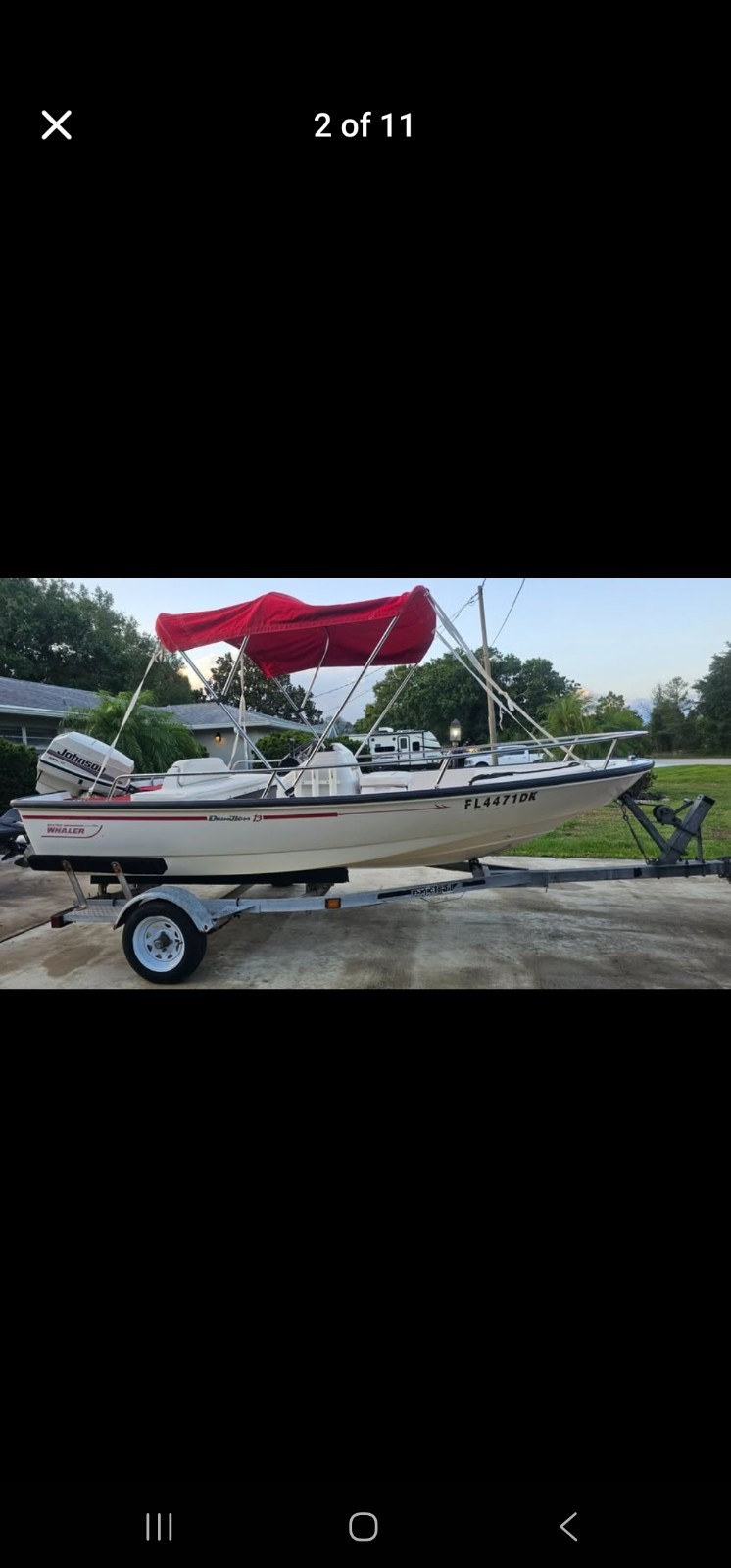 1995 Boston Whaler Dauntless Runs Great, trailer included