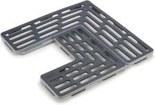 SinkSaver Adjustable Sink Protector Mat, Non-Slip, Gray