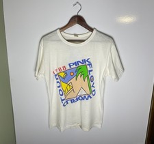 Vtg 80s 1988 Pink Floyd World Tour Beach Single Stitch Band T-Shirt Size XL