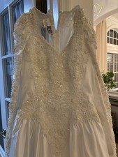 Mori Lee Ivory Beaded Lace Dress Vintage Ivory Wedding Dress