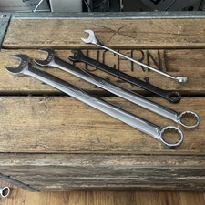 Snap-on Wrench Lot X 4 Chrome Industrial Finish 34 - 1116 - 716 X 2 Goex Oex