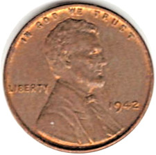 1942 Lincoln cent in RED/BROWN UNCIRCULATED condition ~SEE THE SCAN stk c109