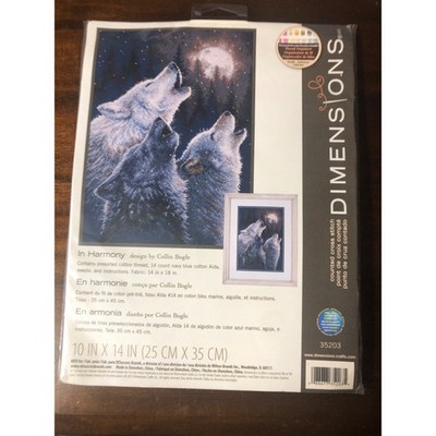 Dimensions 35203 In Harmony Counted Cross Stitch Kit-10''X 14'' Started