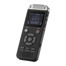 Digital Voice Recorder, 128GB, Voice Activated Recorder with Playback, Audio Rec