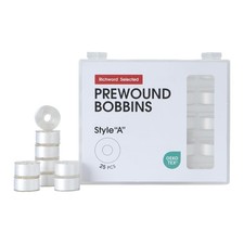 Prewound Bobbins White 25pcs Size A Polyester 70D 2 Embroidery Sewing Poolin