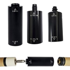 Billiard Extension Cue Pool Snooker Middle Shaft Aluminium Extender Adapter