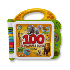 LeapFrog 100 Animals Book Bilingual English Spanish Interactive Book TESTED