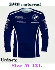 New BMW MOTORSPORT Long Sleeve T-Shirt Men's Women Motorrad OD124 Size M-3XL 