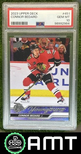 Connor Bedard Young Guns RC PSA 10 2023-24 Upper Deck Chicago Blackhawks #451 84