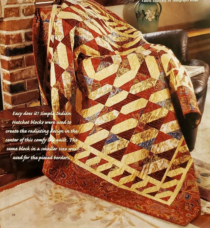 RIPPLES IN THE ROUND Quilt  - Pattern From a Vintage Magazine