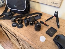 Nikon D3400 Digital SLR Camera W/ Af-p DX 18-55mm Lens Kit - shutter count -100