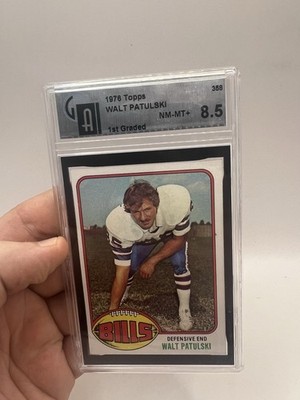 1976 Topps Walt Patulski #358 1st Graded 8.5 NM-MT + Global Authentication Inc