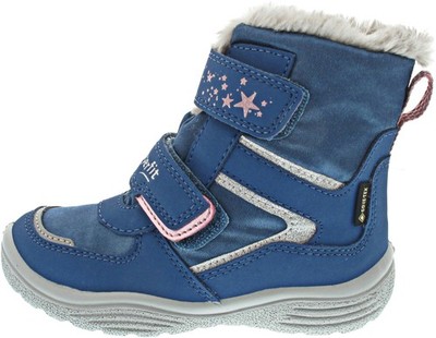 Superfit Crystal Mädchen Klettstiefel GTX blau