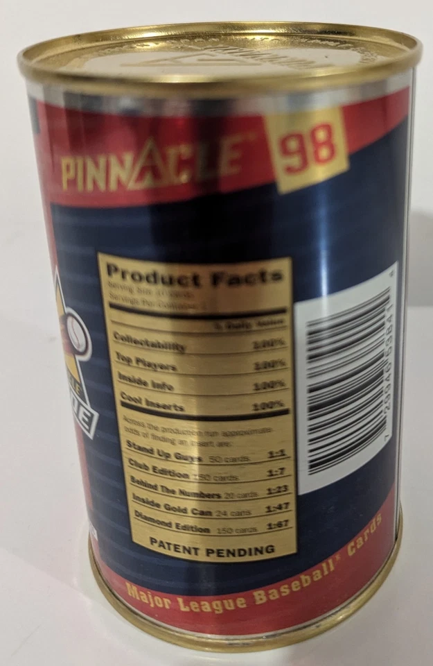 1998 Pinnacle Inside FACTORY SEALED GOLD CAN Mark McGwire UNOPENED PACK CASE HIT - Image 2 of 2
