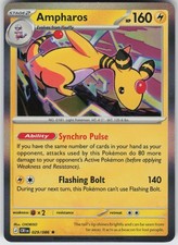 Ampharos 029/086 Rare Chaos Rising Pokemon Holo Near Mint