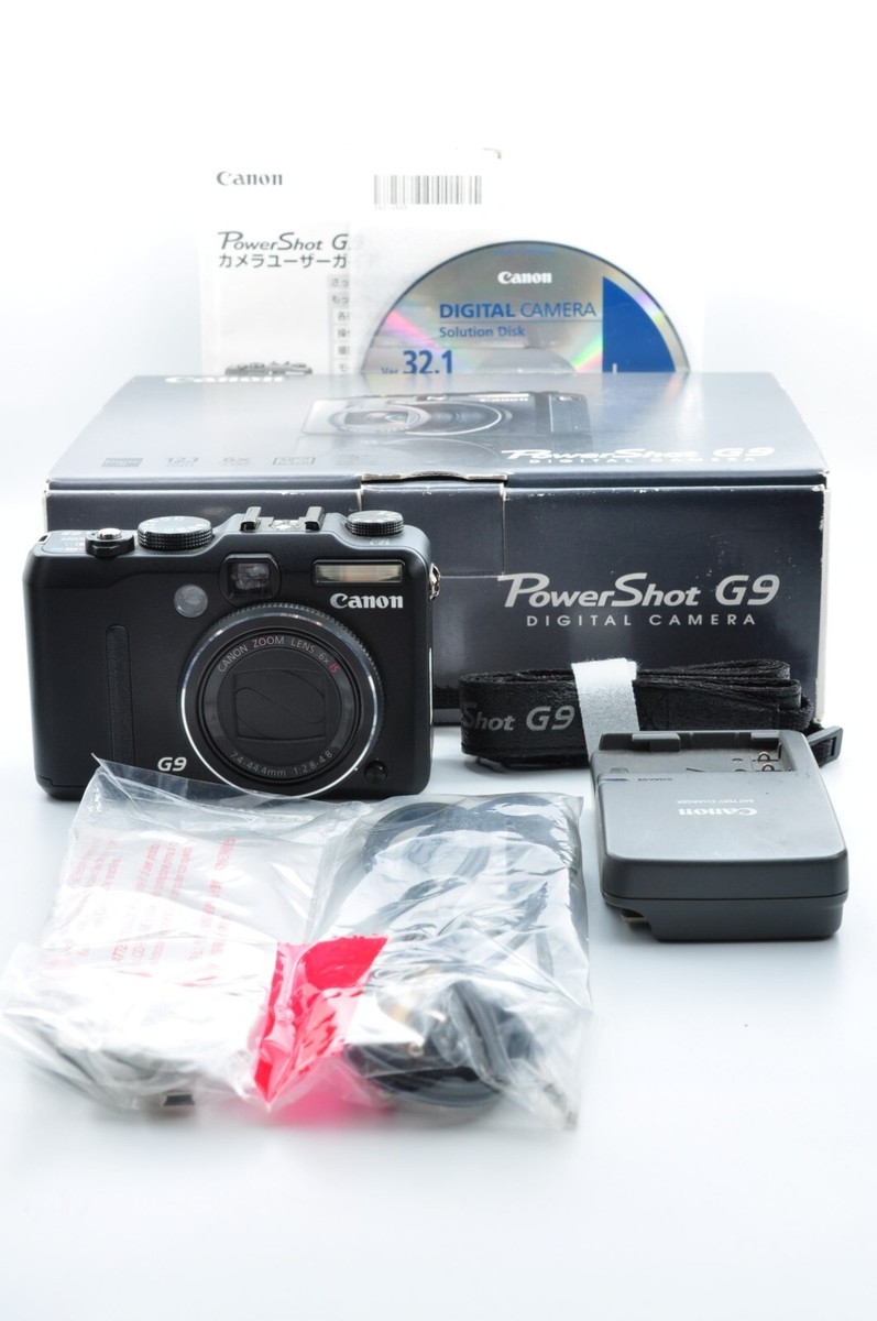 Near Mint] Canon PowerShot G9 12.1MP Digital Camera Black Japan