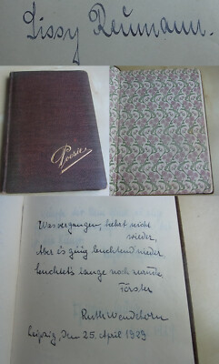 Poesiealbum LEIPZIG (Gottsched-Schule) 1929-32, Lissy REUMANN, 70 Einträge