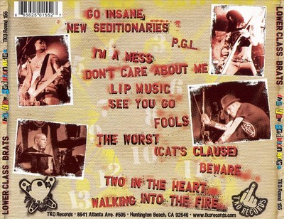 LOWER CLASS BRATS - THE NEW SEDITIONARIES NEW CD