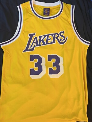 Los Angeles Lakers KAREEM ABDUL-JABBAR gold Links Promo team