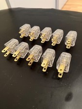 QUICK PLUGS *Lot Of 10* Polarized Academy  Plug For #18-2 Flat Cords , SPT-1,
