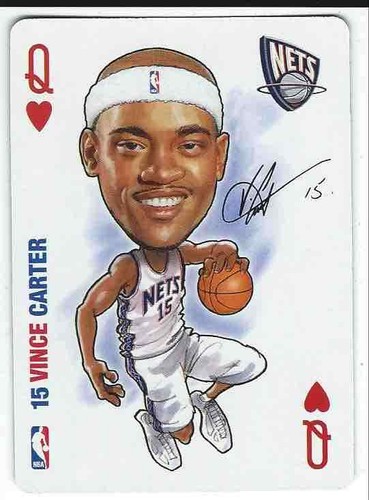 2006 07 All Pro Deal Playing Cards Vince Carter Queen Of Hearts New Jersey Nets EBay