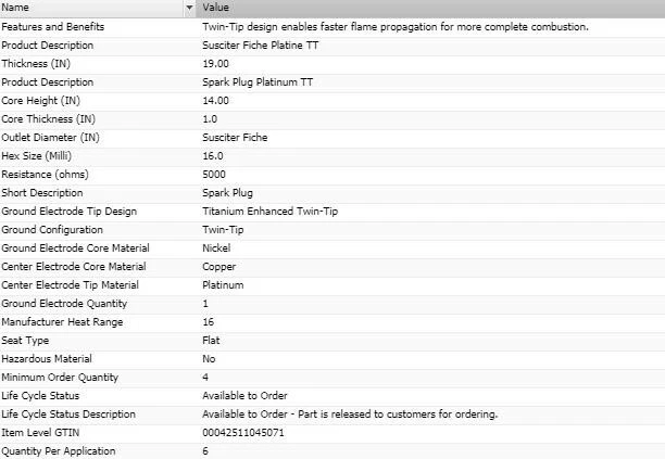 6 Pcs Spark Plugs Denso Platinum TT for 1990-1993 MERCEDES-BENZ 300SL L6-3.0L - Image 4 of 4
