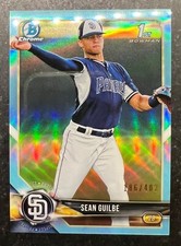 2018 Bowman Chrome Draft Sky Blue Refractor Sean Guilbe #144 186/402
