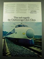 1969 Univac 490 Computer Ad - Bullet Train