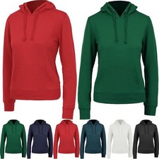Womens Sweatshirt Hoodie Pullover Hoody Cotton Plain Design Jumper Casual Shirts