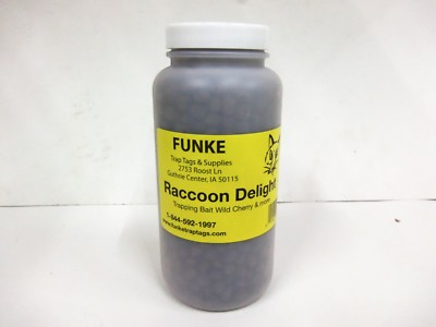Funke's ''RACCOON DELIGHT: Wild Cherry & More'' Bait Lure Dog Proof Dry DP