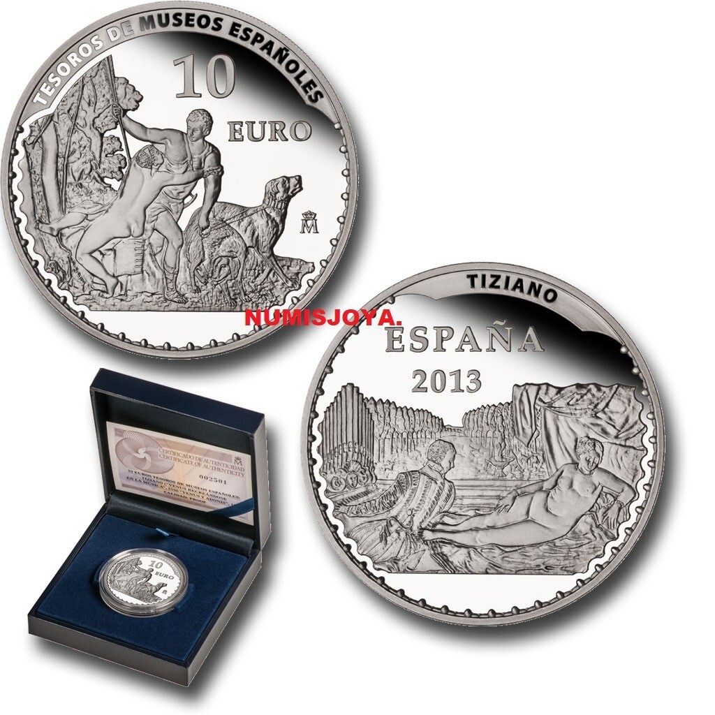 ESPAÑA 10 EUROS PLATA 2013 TESOROS MUSEOS ESPAÑOLES TIZIANO. VENUS