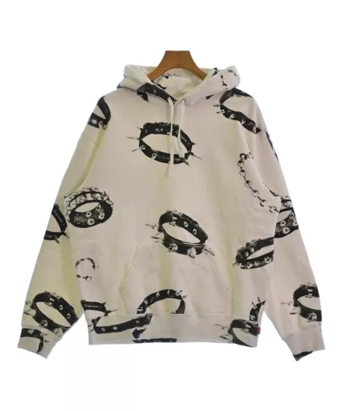 Sweat à capuche Supreme blanc x noir (motif total) M 2200461392258