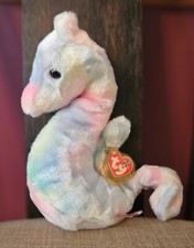 Ty Beanie Babies Neon The Seahorse Mint Tags