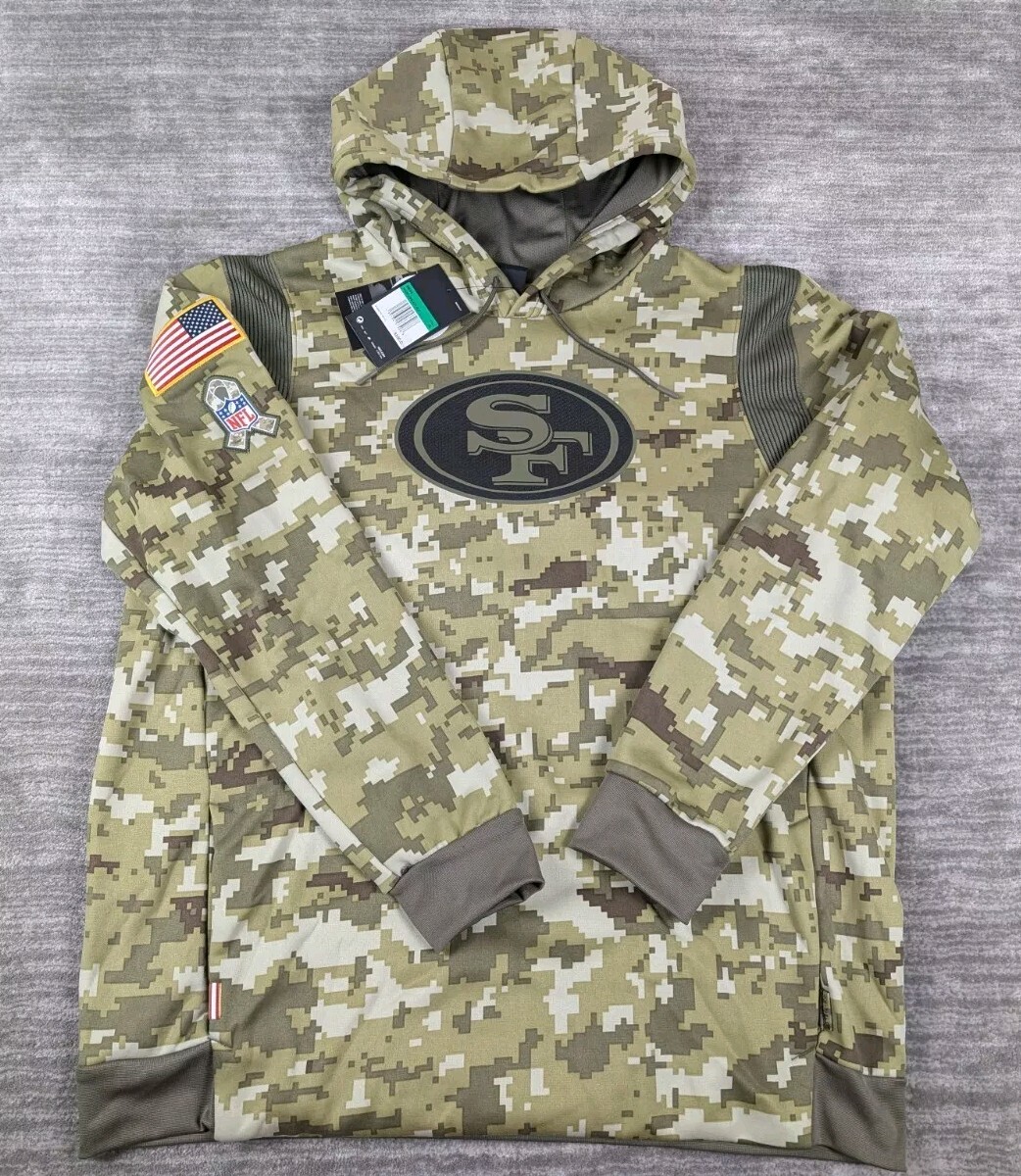 Nike San Francisco 49ers 2021 Salute To Service Hoodie NWT Size X-Large