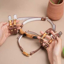 Collar Handcuffs Ankle Cuffs Mouth Gag Bondage Bamboo Joint Cover Restraint BDSM