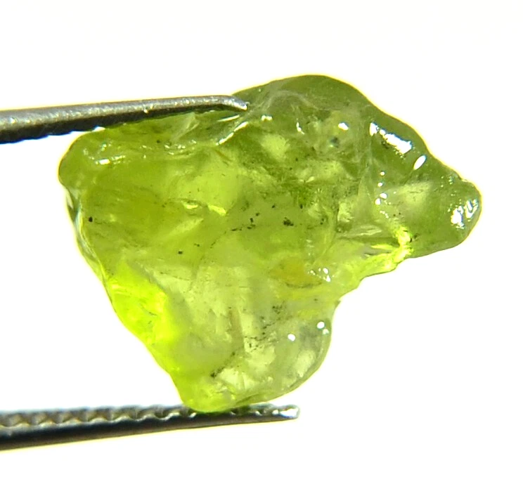 PERIDOT ROUGH FACET GEM GEMSTONE LIME GREEN VIETNAM GENUINE NATURAL 4.45CT NICE - Image 4 of 4